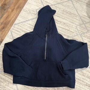 Navy Blue Half-Zip Hoodie Lululemon